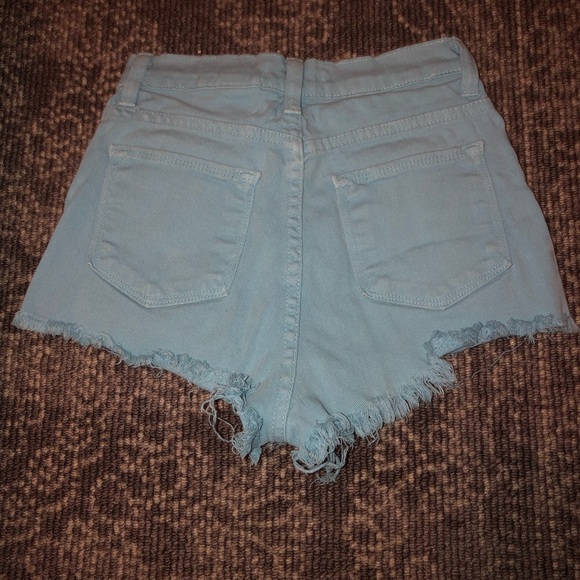 Baby blue booty shorts - Picture 2 of 2